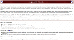 Desktop Screenshot of dependencywalker.com