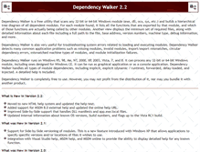 Tablet Screenshot of dependencywalker.com